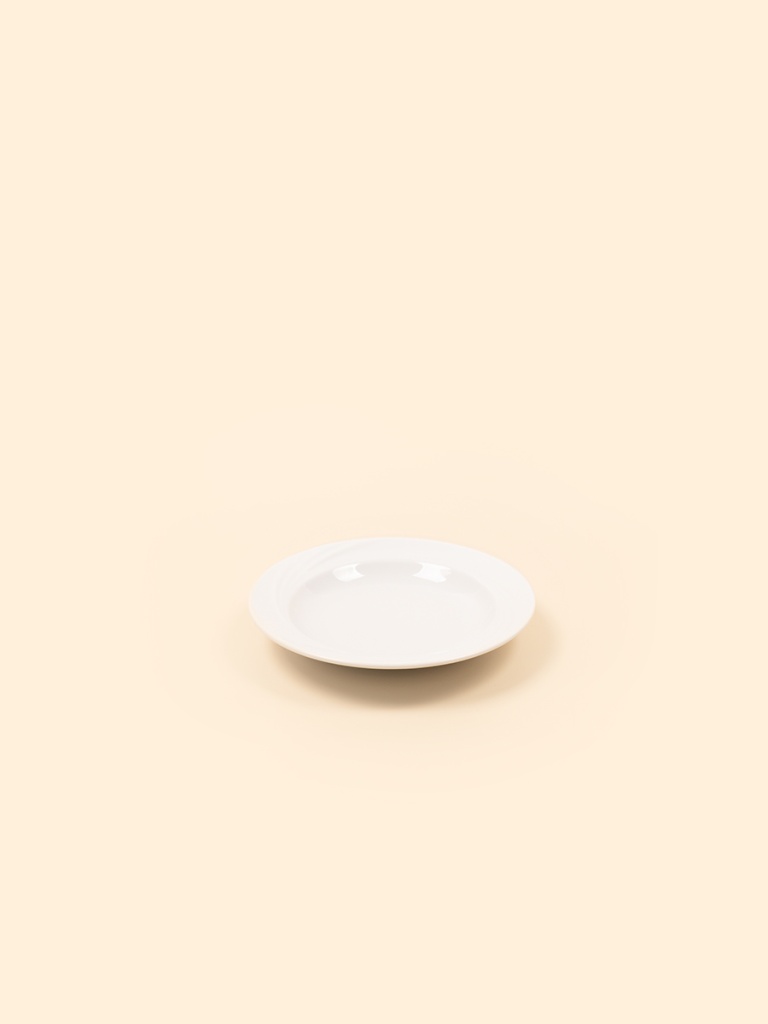 Assiette creuse blanche